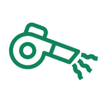 Green Icon of Leaf Blower